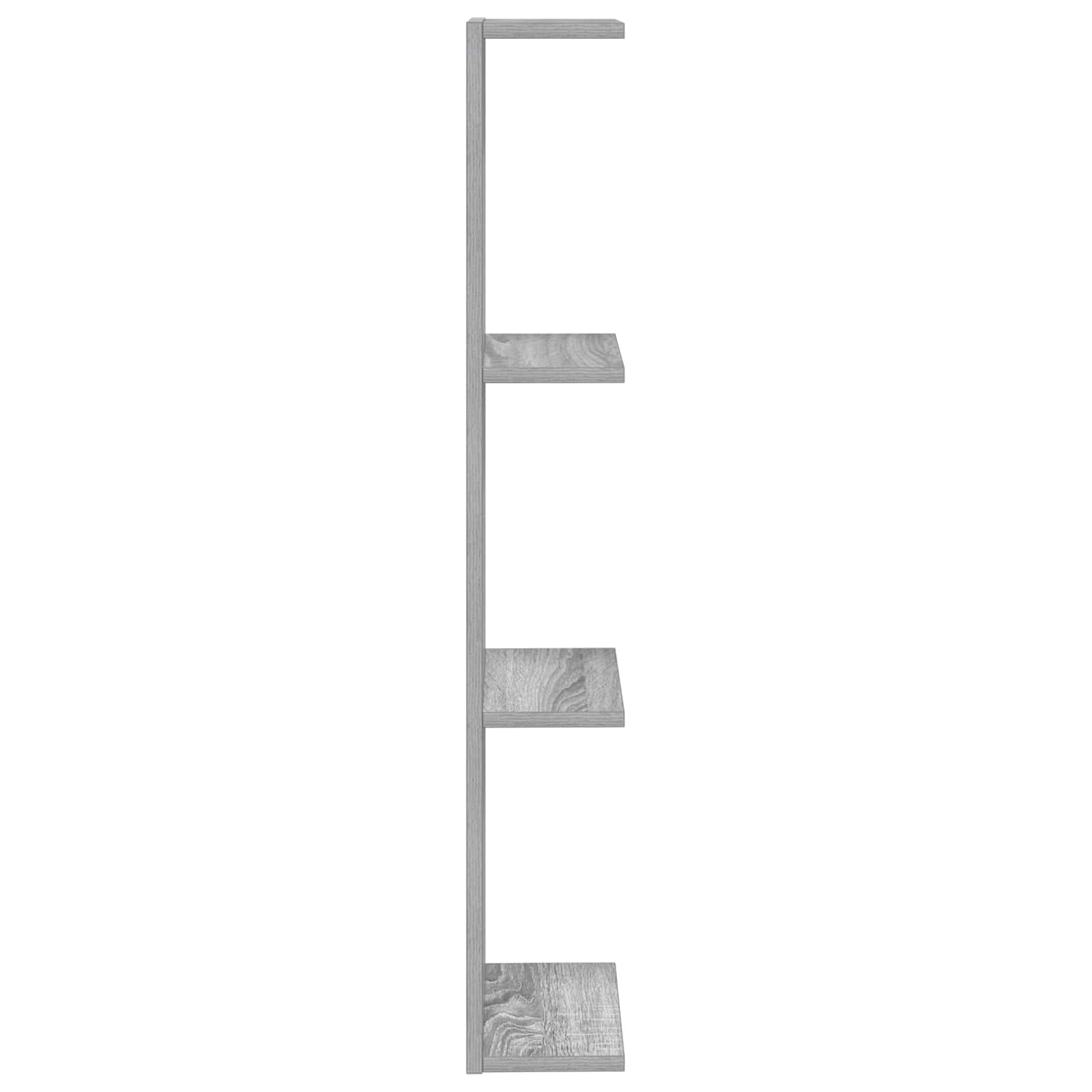 Wandplank Grijs Sonoma 22 x 15 x 100 cm Bewerkt hout