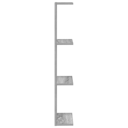 Wandplank Grijs Sonoma 22 x 15 x 100 cm Bewerkt hout
