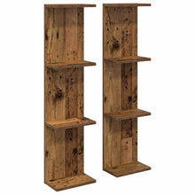 Wandplank 2 pcs Oud hout 22 x 15 x 100 cm Bewerkt hout
