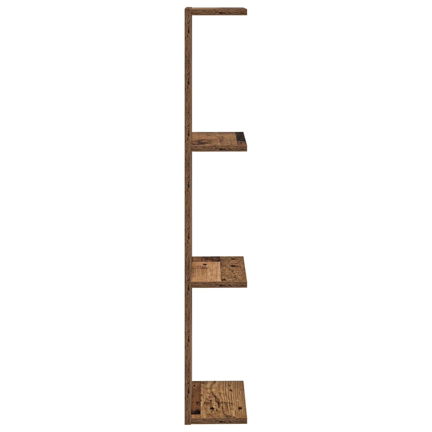 Wandplank 2 pcs Oud hout 22 x 15 x 100 cm Bewerkt hout