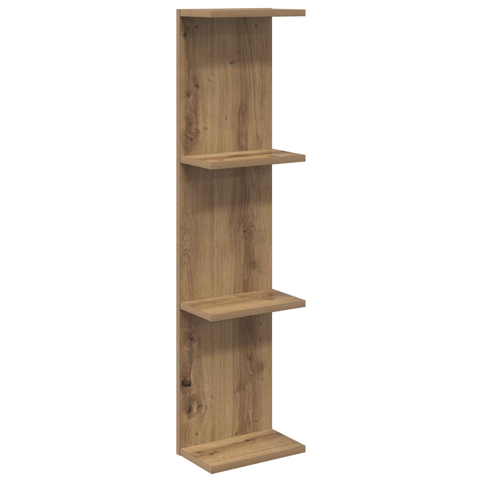 Wandplank Artisanaal eiken 22 x 15 x 100 cm Bewerkt hout