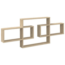 Wandplank Sonoma Eiken 130 x 10 x 50 cm Bewerkt hout