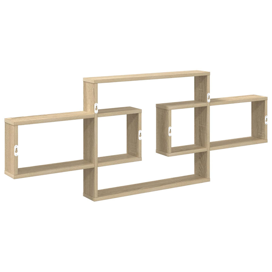 Wandplank Sonoma Eiken 130 x 10 x 50 cm Bewerkt hout