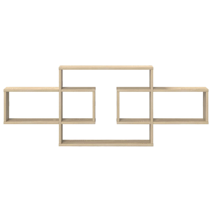 Wandplank Sonoma Eiken 130 x 10 x 50 cm Bewerkt hout
