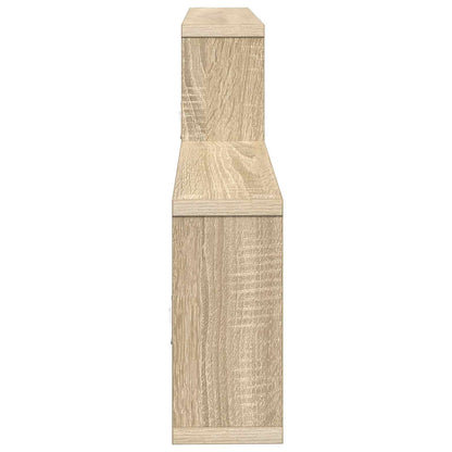 Wandplank Sonoma Eiken 130 x 10 x 50 cm Bewerkt hout