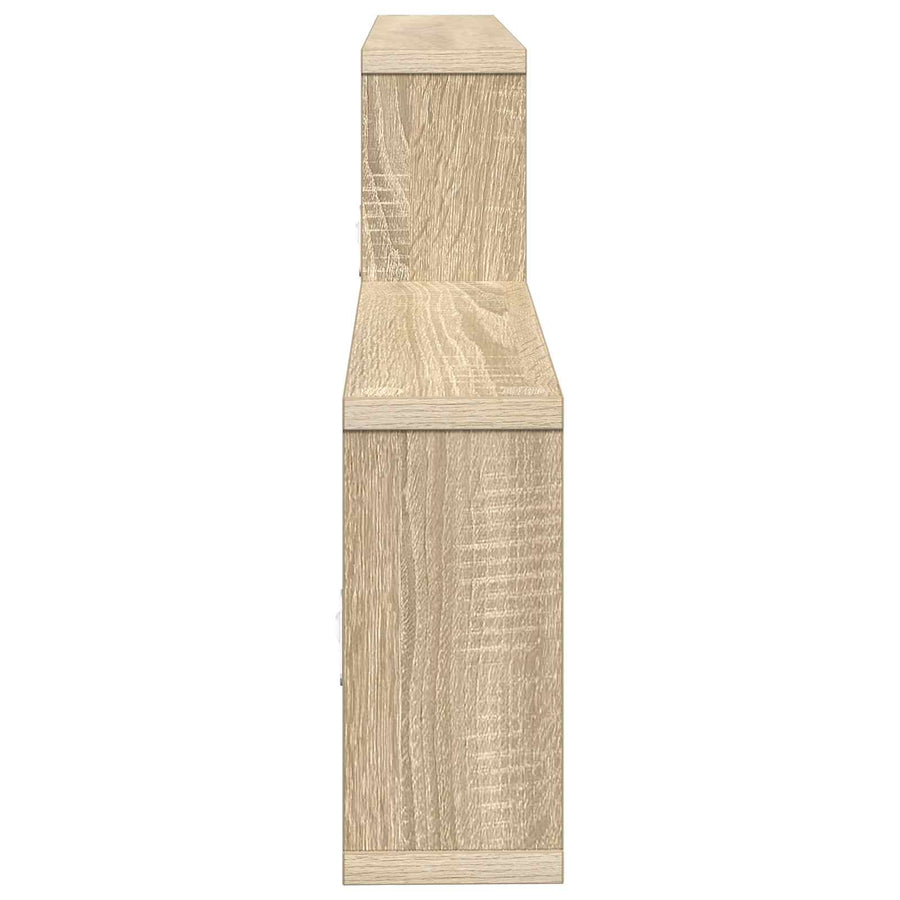 Wandplank Sonoma Eiken 130 x 10 x 50 cm Bewerkt hout