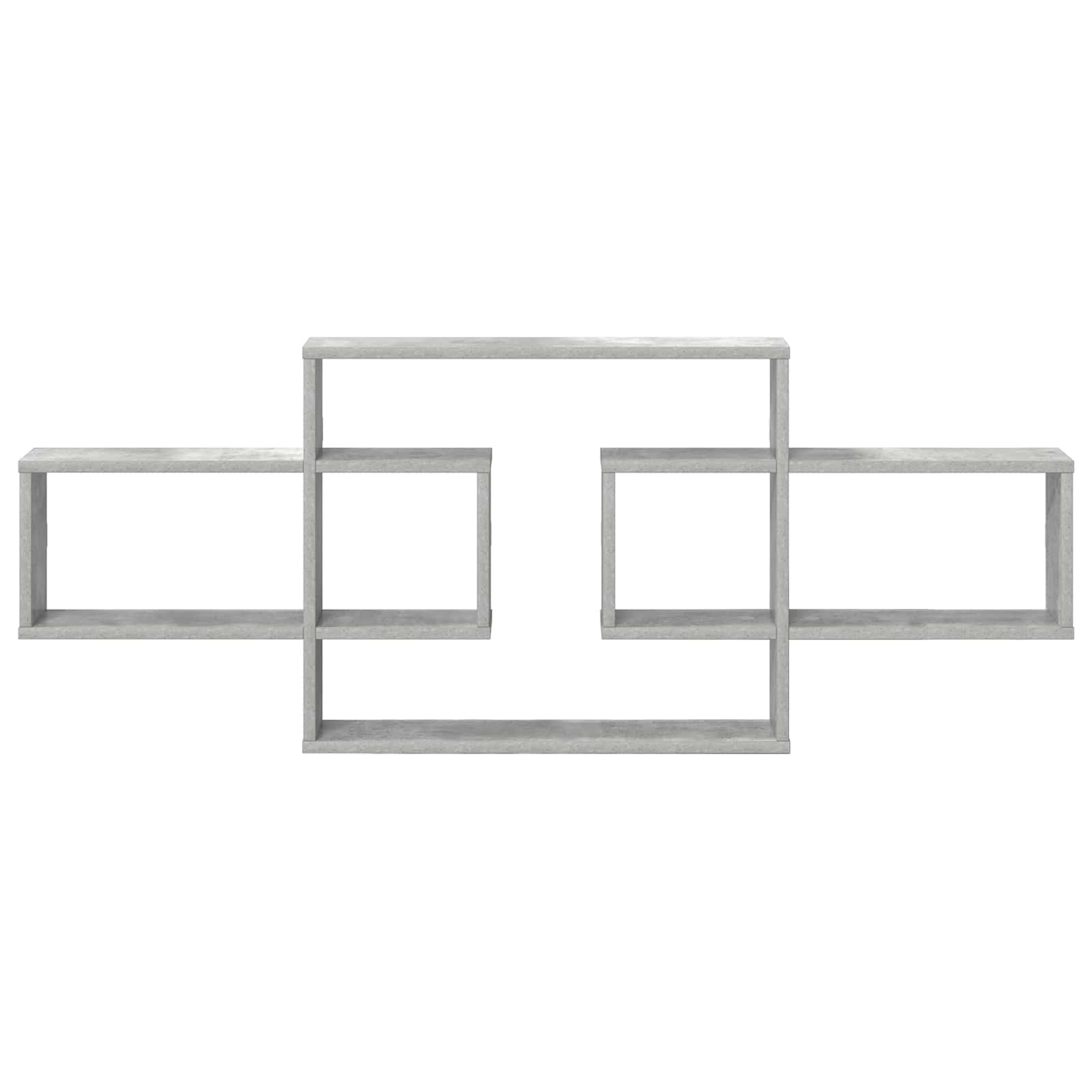 Wandplank Betongrijs 130 x 10 x 50 cm Bewerkt hout