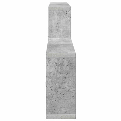 Wandplank Betongrijs 130 x 10 x 50 cm Bewerkt hout