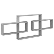 Wandplank Grijs Sonoma 130 x 10 x 50 cm Bewerkt hout