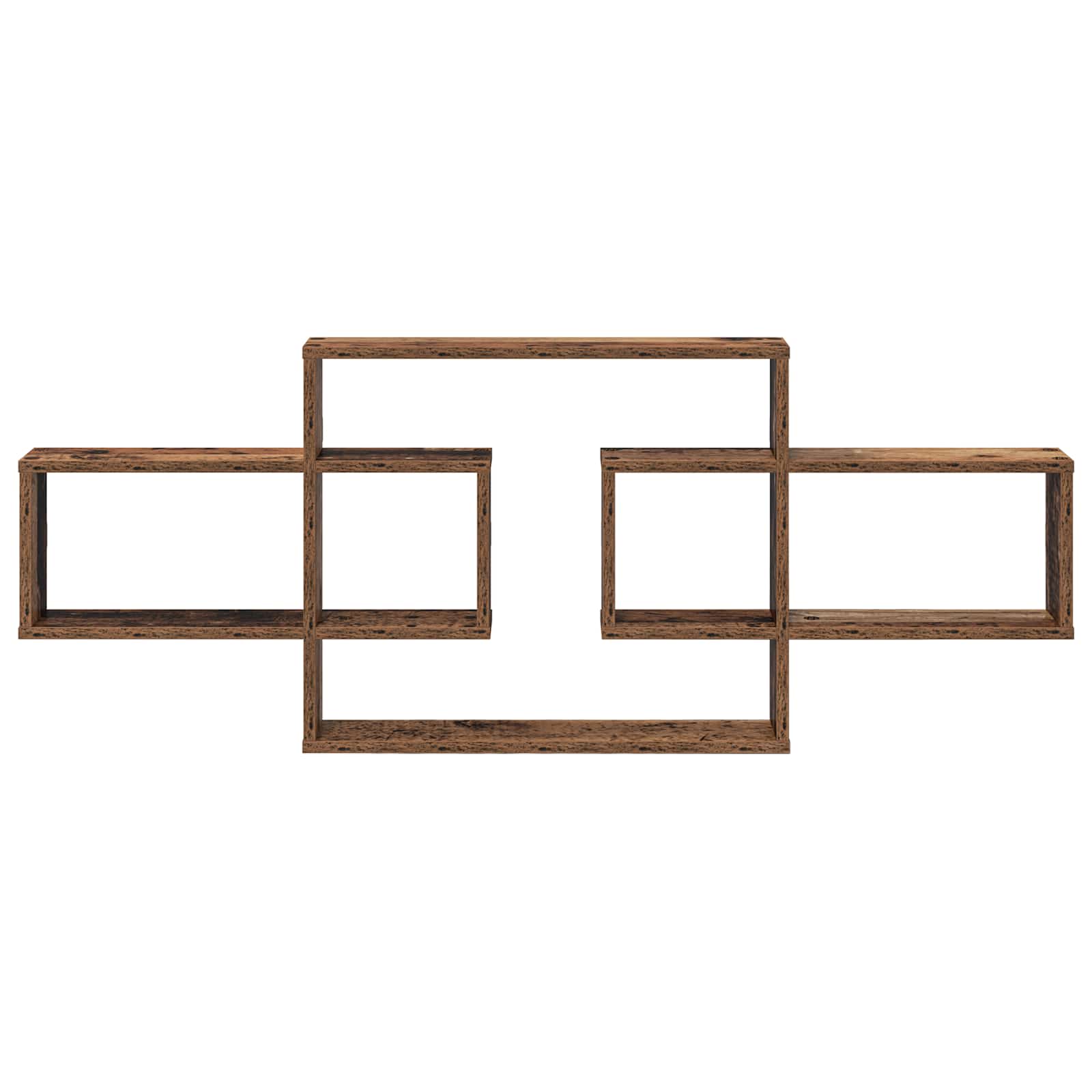 Wandplank Oud hout 130 x 10 x 50 cm Bewerkt hout