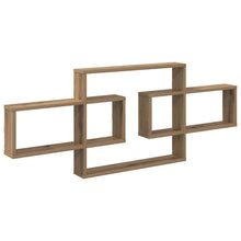 Wandplank Artisanaal eiken 130 x 10 x 50 cm Bewerkt hout