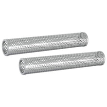 Rookbuis 2 st Ø 5 x 30 cm Roestvrij staal 304 zilver