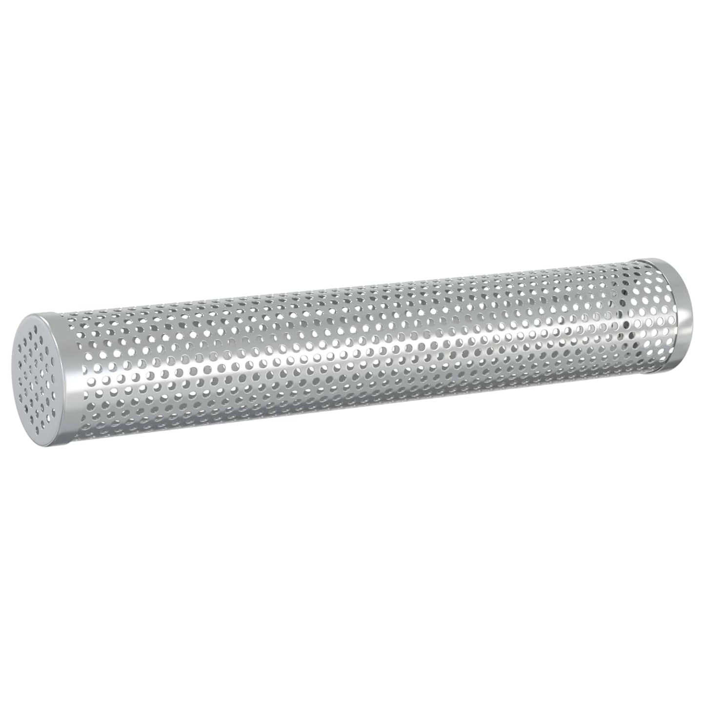 Rookbuis 2 st Ø 5 x 30 cm Roestvrij staal 304 zilver