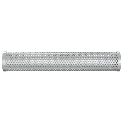 Rookbuis 2 st Ø 5 x 30 cm Roestvrij staal 304 zilver