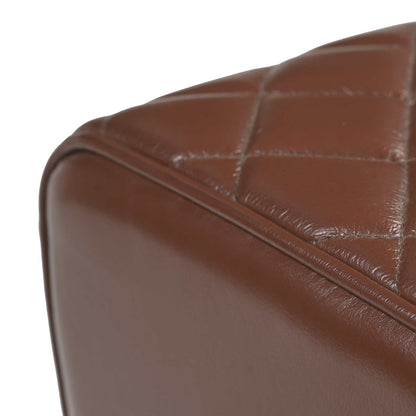 Bank 40 x 30 x 45 cm Echt Leer Bruine diamant