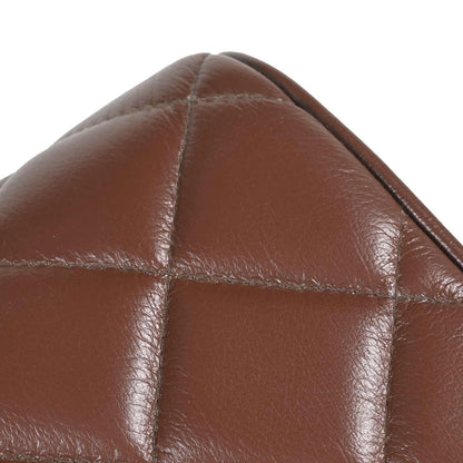 Bank 40 x 30 x 45 cm Echt Leer Bruine diamant