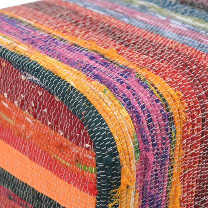Bank 40 x 30 x 45 cm Echt Leer Meerkleurig