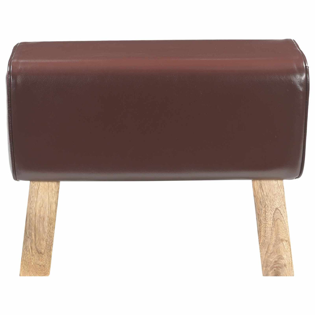 Bank 60 x 30 x 45 cm Echt Leer Donkerbruin