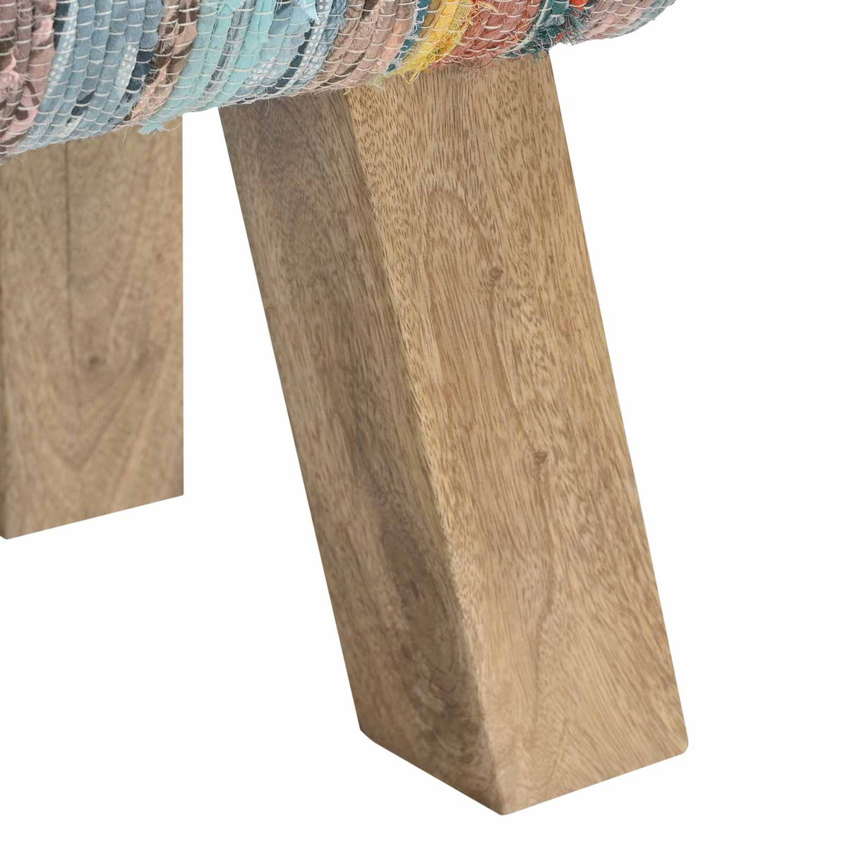 Bank 60 x 30 x 45 cm Echt Leer Meerkleurig