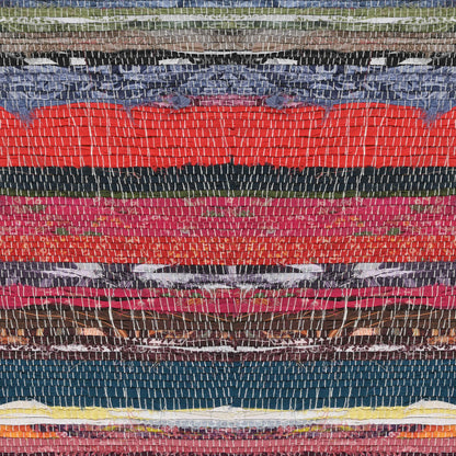 Bank 60 x 30 x 45 cm Echt Leer Meerkleurig