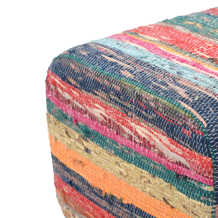 Bank 110 x 30 x 45 cm Echt Leer Meerkleurig