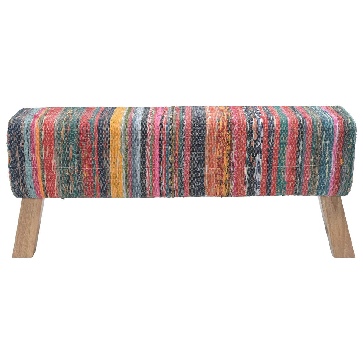 Bank 110 x 30 x 45 cm Echt Leer Meerkleurig
