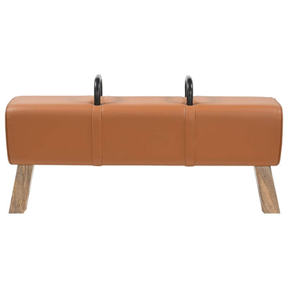Bank Bruin 110 x 30 x 45 cm Echt leer