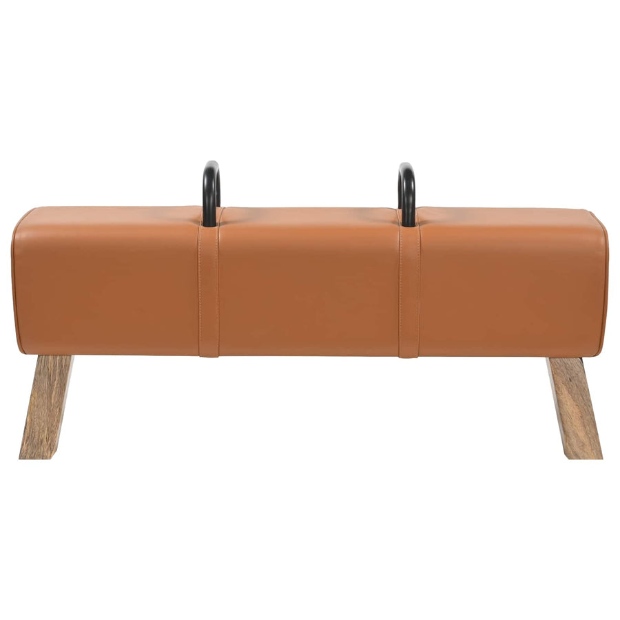 Bank Bruin 110 x 30 x 45 cm Echt leer