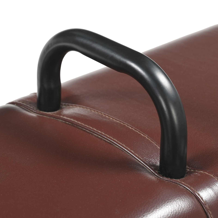 Bank Donkerbruin 110 x 30 x 45 cm Echt Leer