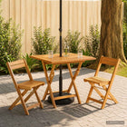 Tuintafel teakhout 90x90x75 cm naturel