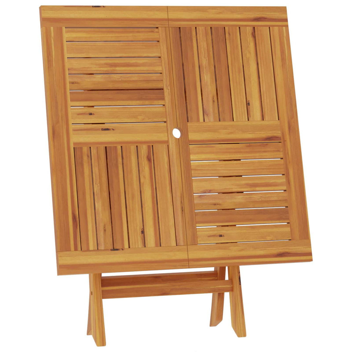 Vouw Tuin Tafel Naturel 90 x 90 x 75 cm Massief Teakhout