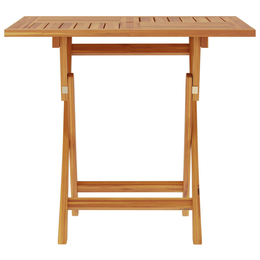 Vouw Tuin Tafel Naturel 90 x 90 x 75 cm Massief Teakhout
