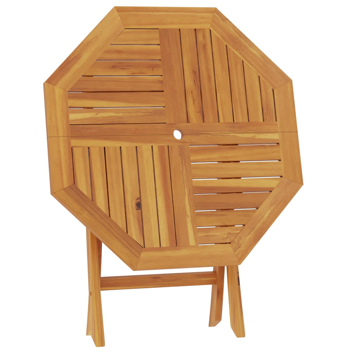 Vouw Tuin Tafel Naturel 90 x 90 x 75 cm Massief Teakhout