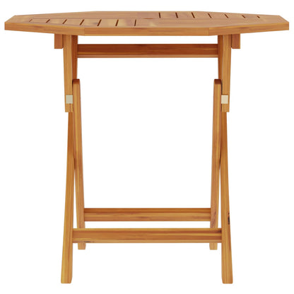 Vouw Tuin Tafel Naturel 90 x 90 x 75 cm Massief Teakhout