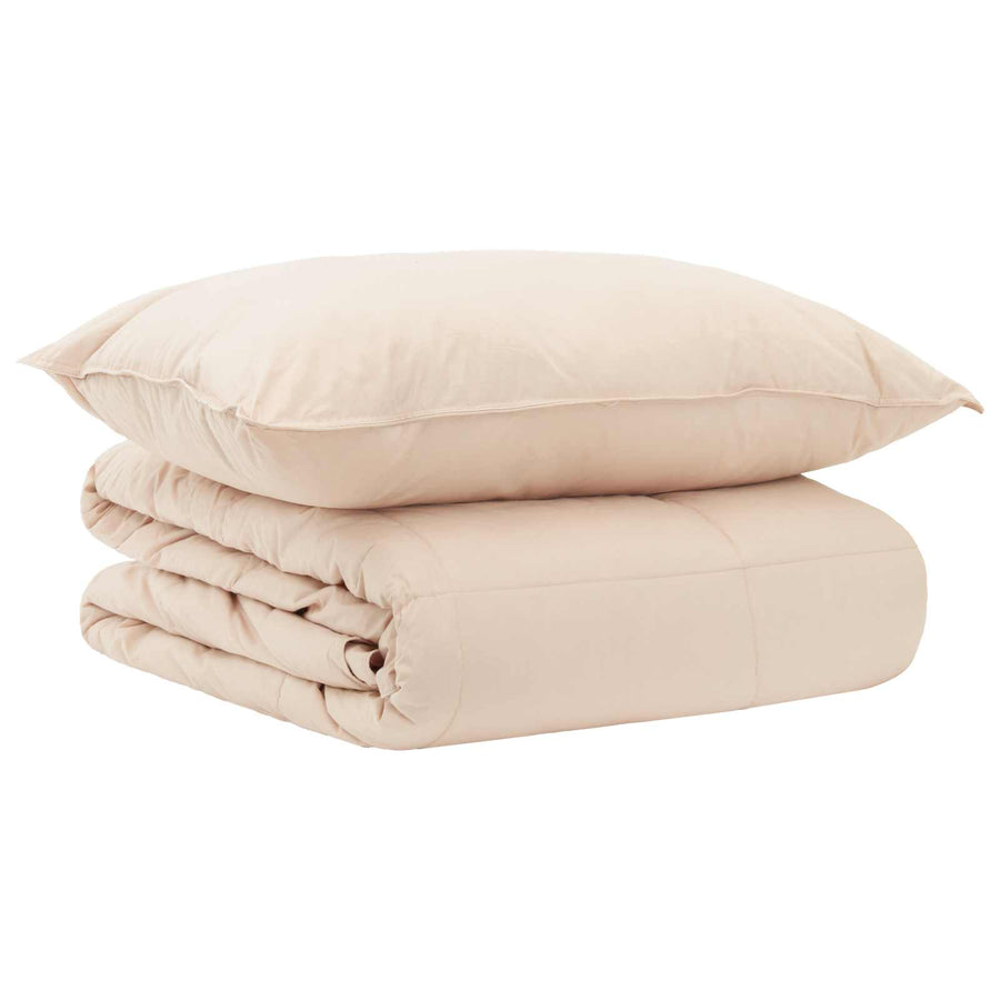 Dekbedset 2 st Zomer 100% Natuurlijke Kapok Beige