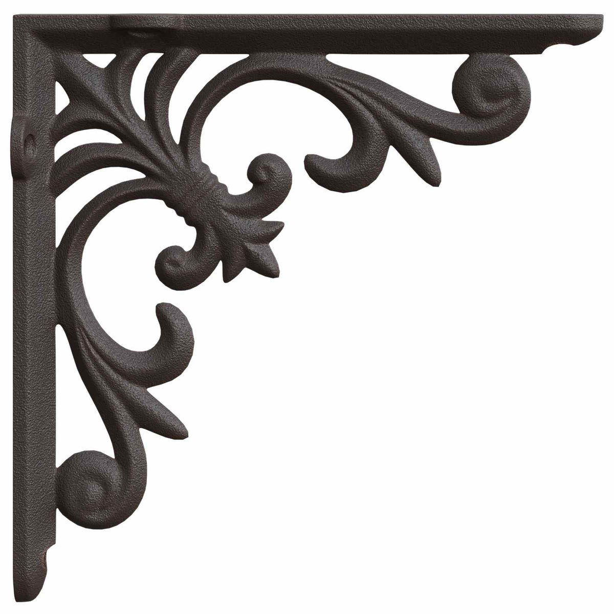 Wandplank Beugels 12 st Antiek Bruin 14,5 x 14,5 x 3 cm Staal