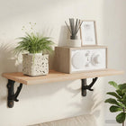 Wandplankbeugels 12 st zwart 14x14x4 cm staal