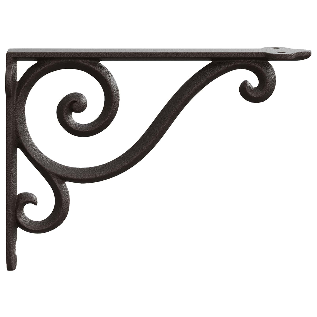 Wandplank Beugels 12 st Antiek Bruin 23,5 x 28 x 3,5 cm Staal