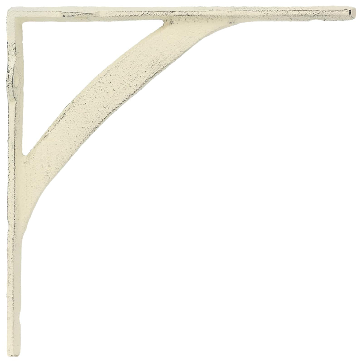 Wandplank Beugels 12 st Antiek wit 10 x 10 x 3 cm Staal