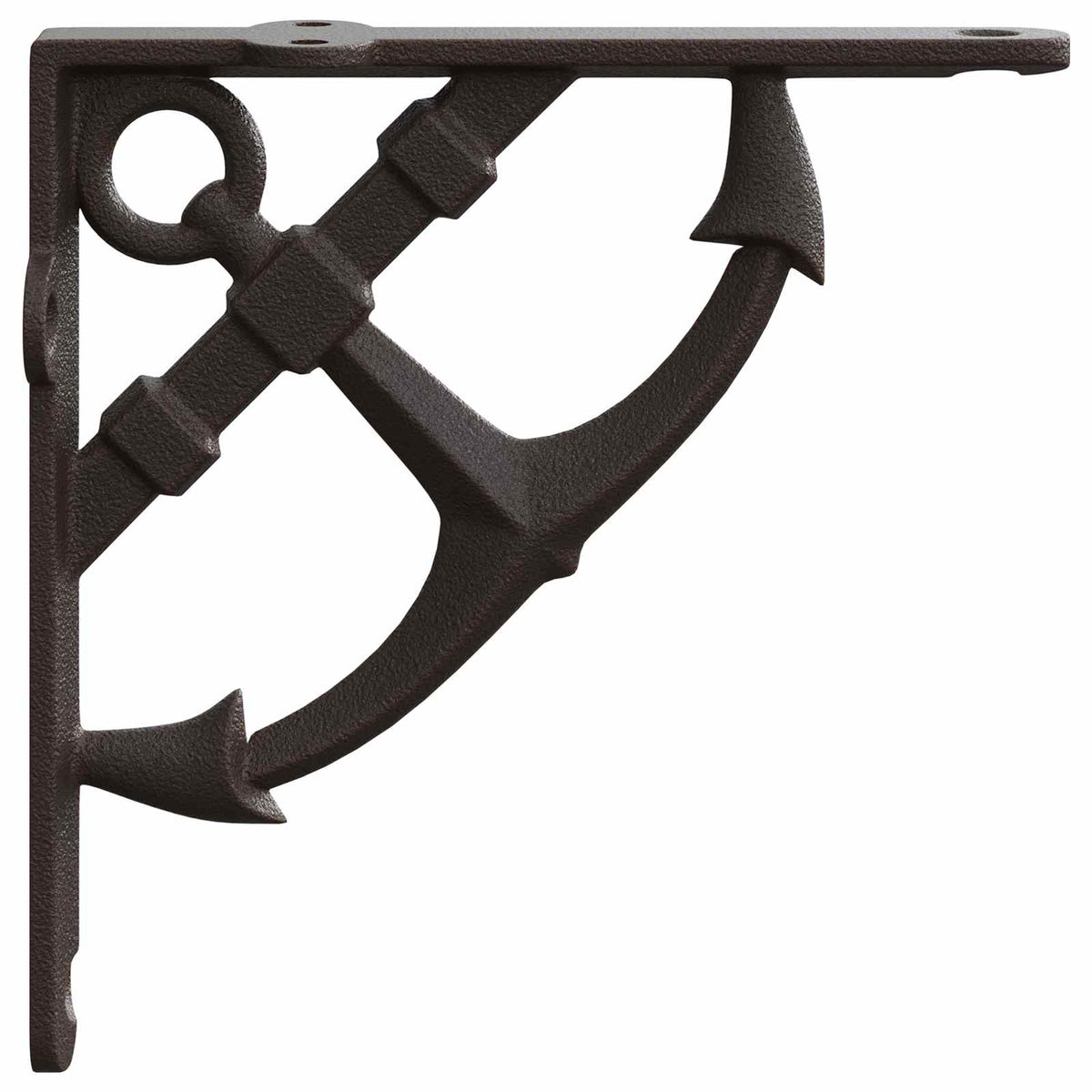 Wandplank Beugels 12 st Antiek Bruin 10 x 10 x 3 cm Staal