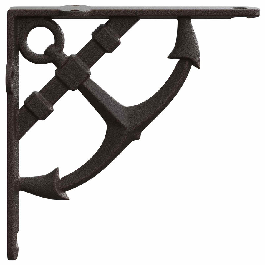 Wandplank Beugels 12 st Antiek Bruin 14.5 x 14.5 x 3.5 cm Staal