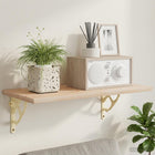 Wandplank Beugels 12 st Antiek wit 21 x 21 x 3.5 cm Staal