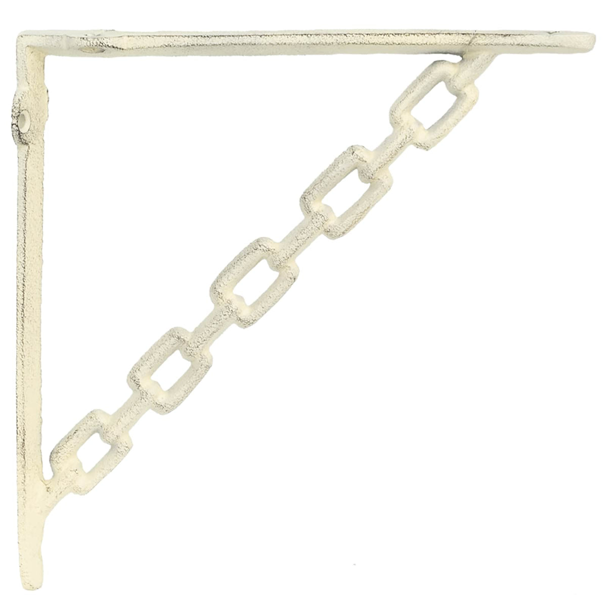 Wandplank Beugels 12 st Antiek wit 14,5 x 14,5 x 3 cm Staal