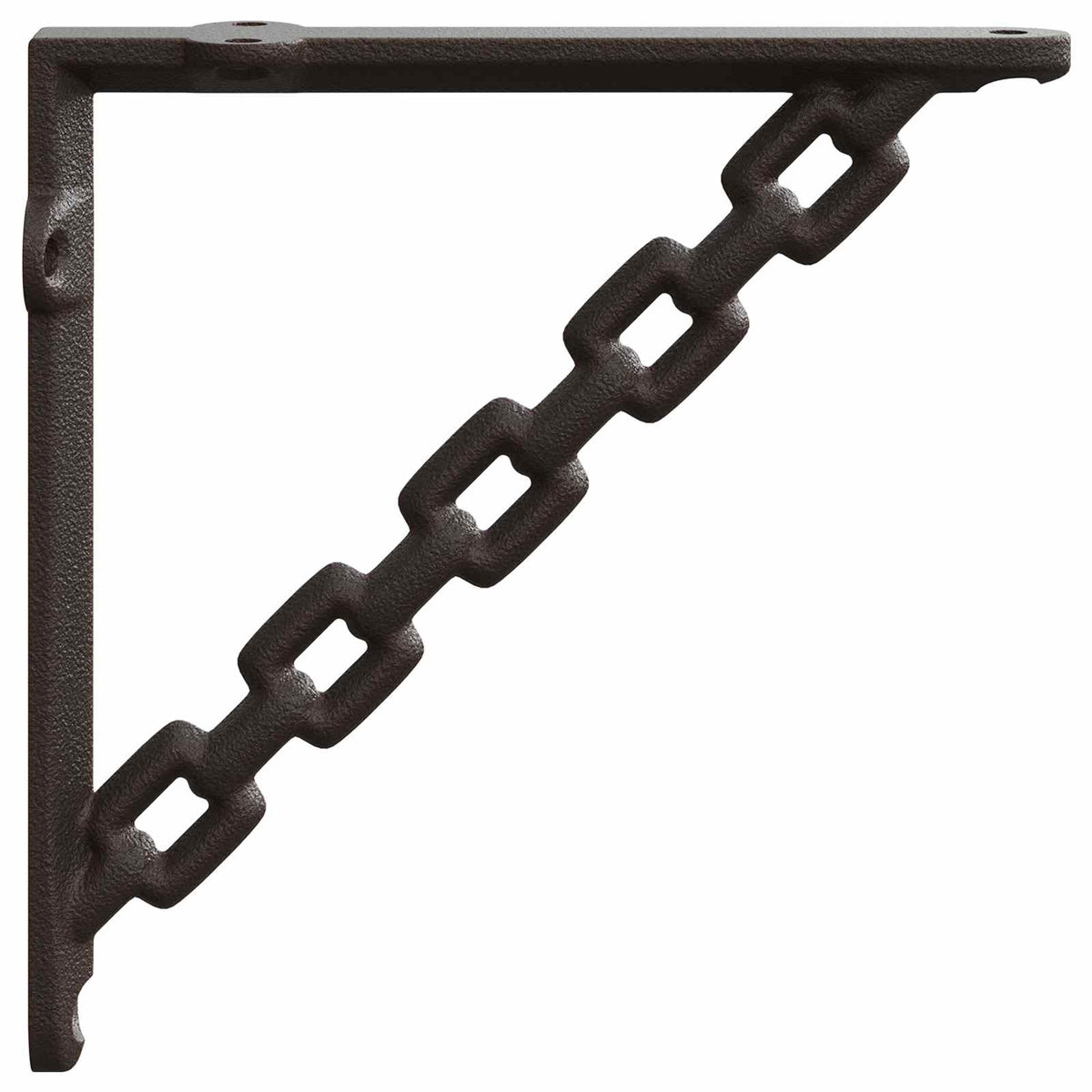 Wandplank Beugels 12 st Antiek Bruin 21 x 21 x 3,5 cm Staal