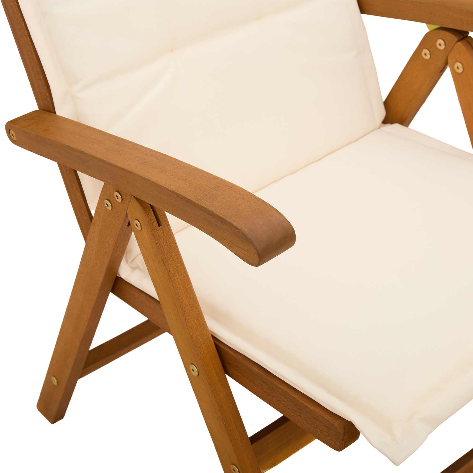 Recliner Tuinstoelen 2 st Naturel Massief Acaciahout