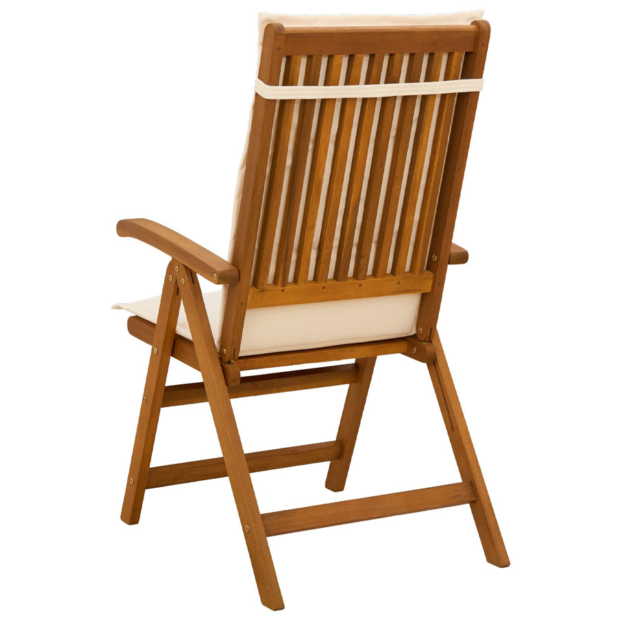 Recliner Tuinstoelen 2 st Naturel Massief Acaciahout