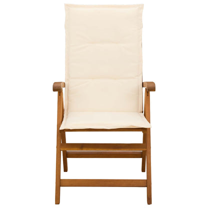 Recliner Tuinstoelen 2 st Naturel Massief Acaciahout