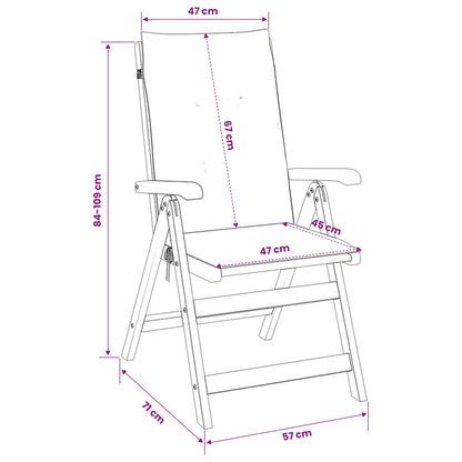 Recliner Tuinstoelen 2 st Naturel Massief Acaciahout