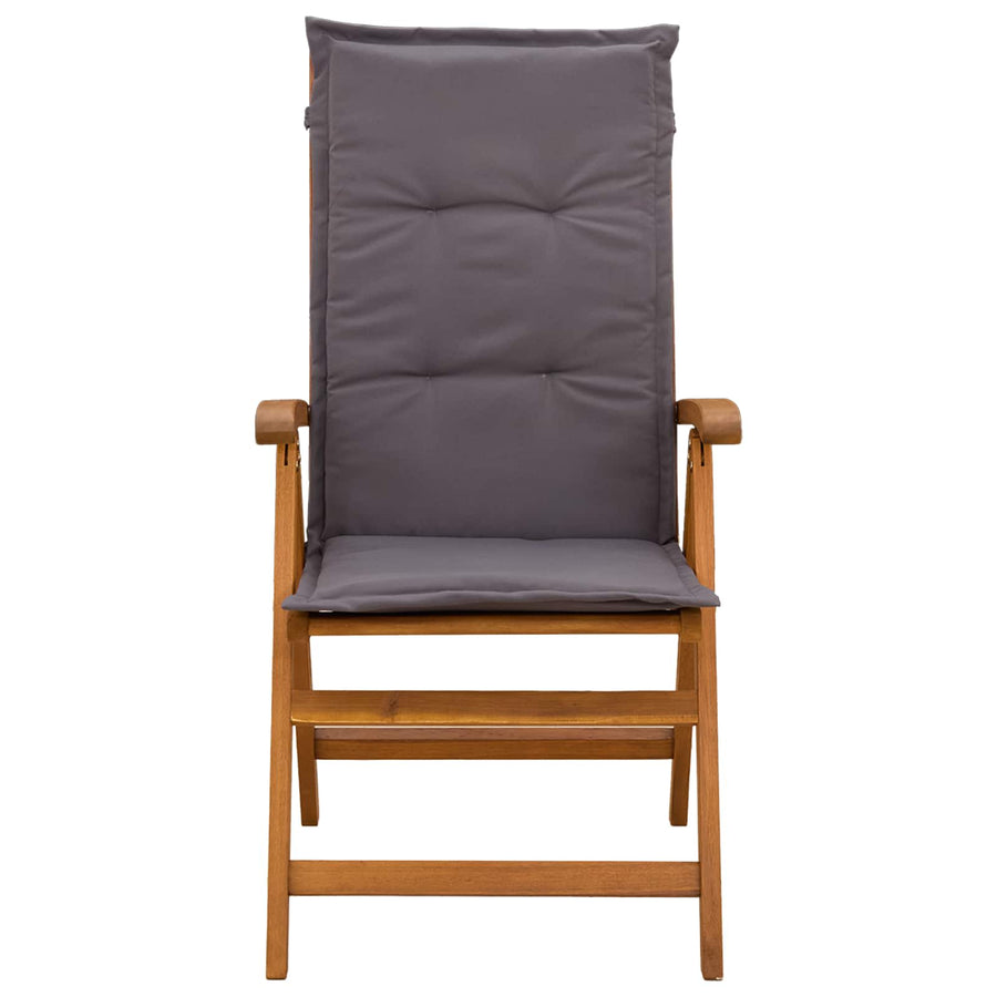 Recliner Tuinstoelen 2 st Naturel Massief Acaciahout