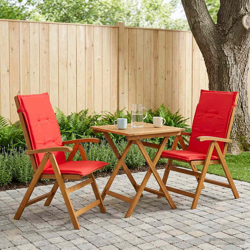 Recliner Tuinstoelen 2 st Naturel Massief Acaciahout